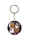 Cartoon Printed Dual Sided Keychain