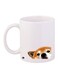 Dog Printed Coffee Mug White/Brown/Black
