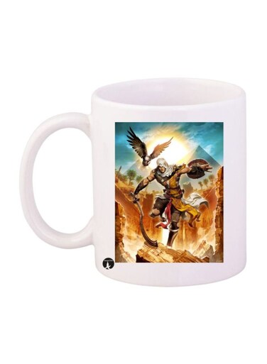 Assassin's Creed Printed Mug White/Blue/Brown Standard Size