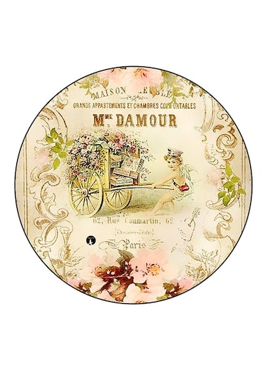 Vintage Art Printed Fridge Magnet Multicolour