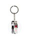 Single Sided Girls Printed Keychain