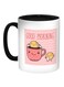 Good Morning Printed Coffee Mug Pink/Black/White