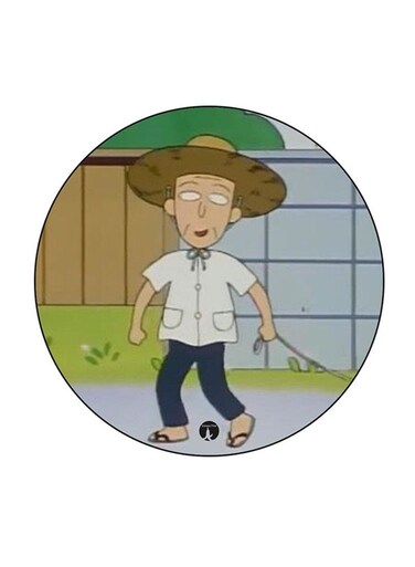 Anime Chibi Maruko Chan Printed Fridge Magnet Multicolour