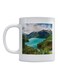 Landscape Lake Printed Mug White/Green/Blue