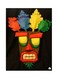Crash Video Game Metal Plate Poster Black/Yellow/Green 15x20cm