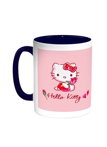 Hello Kitty Printed Coffee Mug Blue/White 11ounce