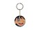 Double Sided Adnan And Lina Printed Keychain Beige/Black/Silver