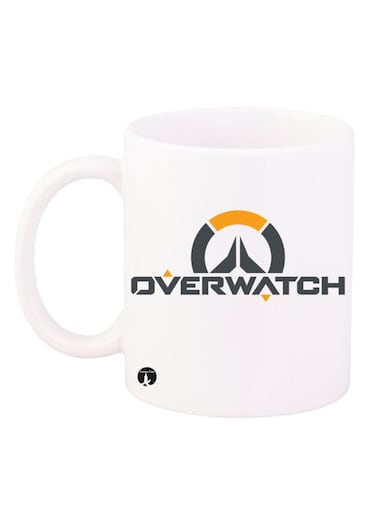 Over watch Printed Mug White/Black 11 ounce