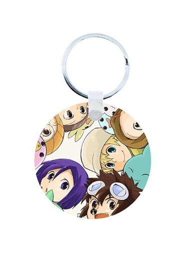 Digimon Anime Wooden Keychain