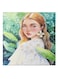 Girl Animation Hidden Frame Canvas Wall Painting Green/White/Beige 50 x 50cm