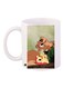 Cartoon Characters Printed Coffee Mug White/Brown/Green