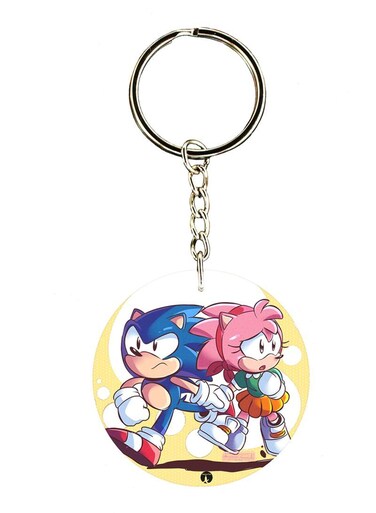 Sonic Double Side Printed Keychain