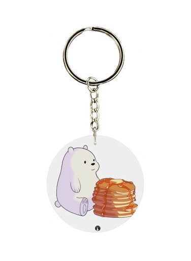 Cartoon Printed Single Sided Keychain