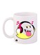 Super Mario Printed Mug White/Pink/Yellow 12ounce
