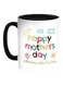 Happy Mother's Day Printed Coffee Mug Black/Red/White 325ml