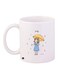 Cartoon Girl Printed Coffee Mug White/Yellow/Blue 11ounce