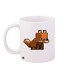 Printed Coffee Mug White/Brown/Beige