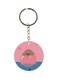 Cartoon Printed Double Sided Keychain