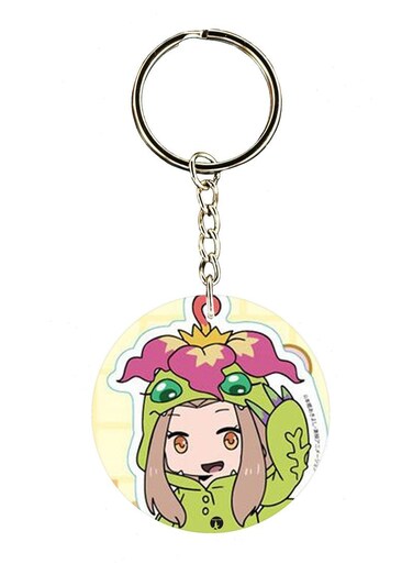 Anime Digimon Double Side Printed Keychain