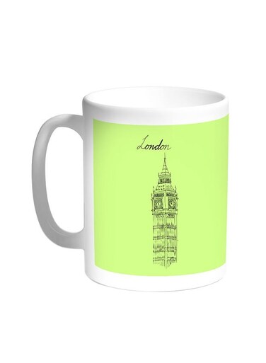 Landmarks - Big Ben Clock Printed Coffee Mug White 11ounce