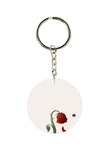 Rose Printed Keychain