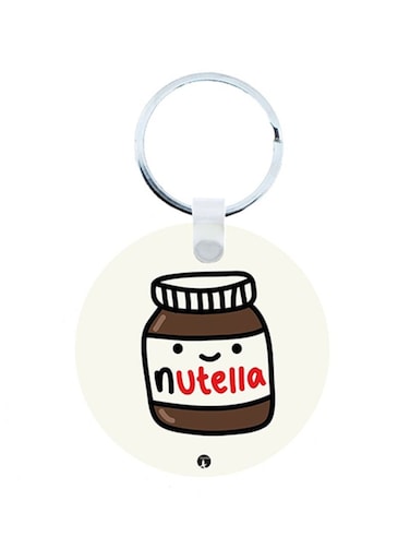 Nutella Wooden Keychain