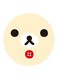 The Bear Korilakkuma Printed Fridge Magnet Beige/Black/red
