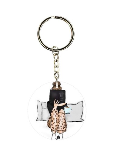 Cartoon Themed Single Sided Keychain