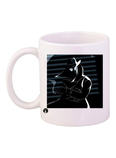 Spiderman Printed Coffee Mug White/Black Standard Size