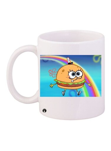 Printed Coffee Mug White/Blue/Pink
