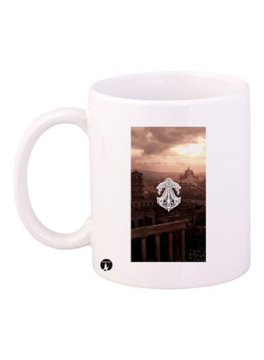 Assassin's Creed Video Game Printed Mug Brown/Yellow Standard Size
