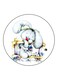 Rabbit Printed Fridge Magnet Round Multicolour