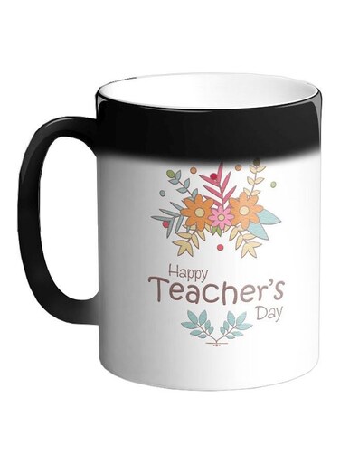 Happy Teacher's Day Printed Coffee Mug Black 325ml