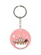 Kitten In Noodle Bowl Printed Keychain