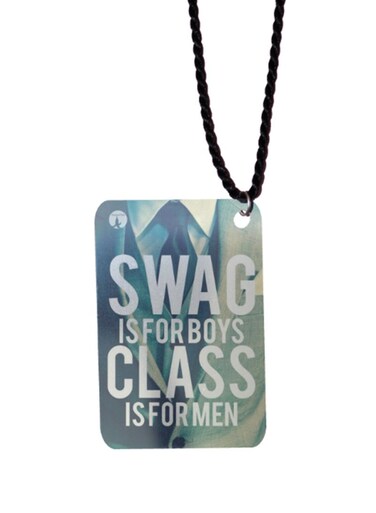 English Phrases Printed Car Mirror Pendant