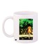 Girl Printed Coffee Mug White/Green/Yellow 11ounce