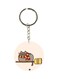 Cartoon Cat Printed Dual Sided Keychain