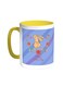 Happy Mother's Day Printed Coffee Mug Yellow/White 11ounce