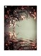 Pond Scene Themed Metallic Plate Grey/Beige/Black 20x15cm