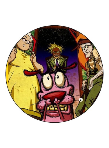 Cartoon Printed Fridge Magnet Yellow/Pink/Green 5.5cm