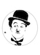 Charlie Chaplin Printed Fridge Magnet Multicolour