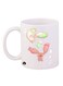 Digi mon Printed Mug White Green Pink 11ounce
