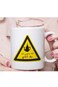 Arabic Tea Lover's Ceramic Mug 'I'm Leaving, I'm Out of Tea' Funny Arabic Calligraphy Design in white