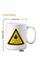 Arabic Tea Lover's Ceramic Mug 'I'm Leaving, I'm Out of Tea' Funny Arabic Calligraphy Design in white