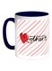 Happy Mother's Day Printed Coffee Mug Dark Blue/White/Pink 325ml