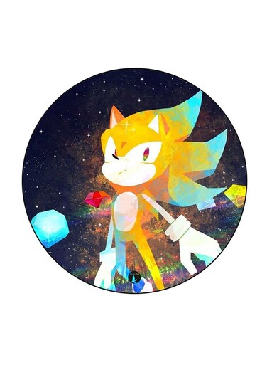 Video Game Sonic Printed Fridge Magnet Multicolour