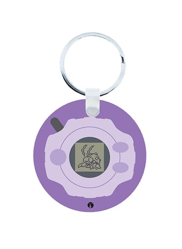 Digimon Anime Wooden Keychain