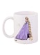 Princess Printed Coffee Mug White/Purple/Beige