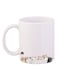 Printed Coffee Mug White/Brown/Grey 12ounce