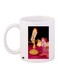 Cartoon Printed Coffee Mug White/Black/Pink 11ounce